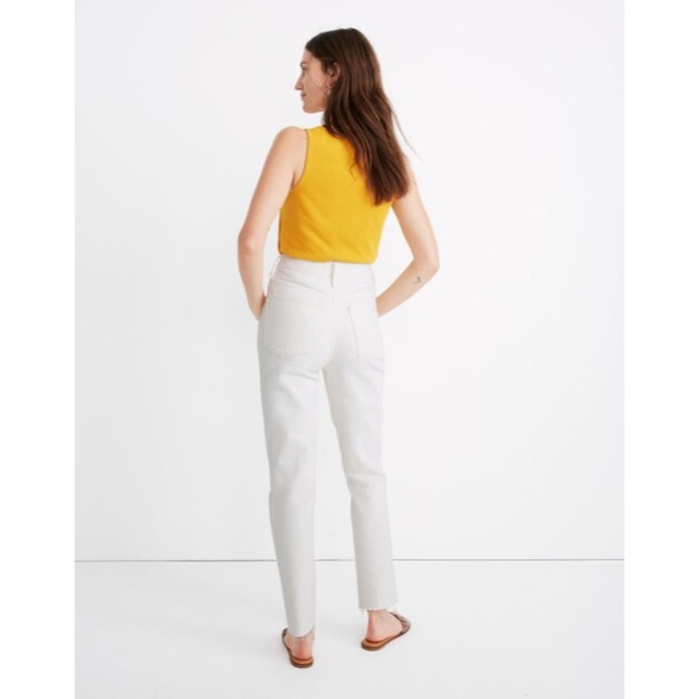 Madewell The Tall Momjean in Tile White: Ripped Edition - Picture 2 of 7
